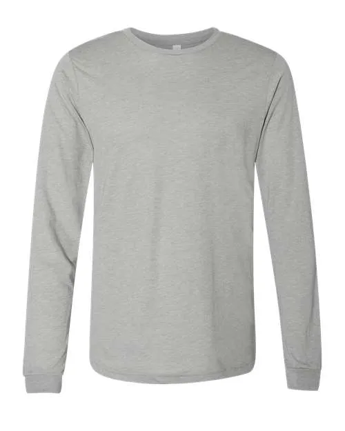 BELLA   CANVAS Triblend Long Sleeve Tee 3513 Athletic Grey Triblend