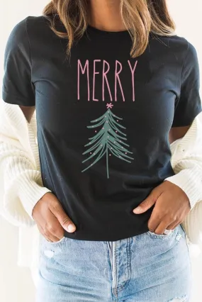 Black & Pink Merry Tee