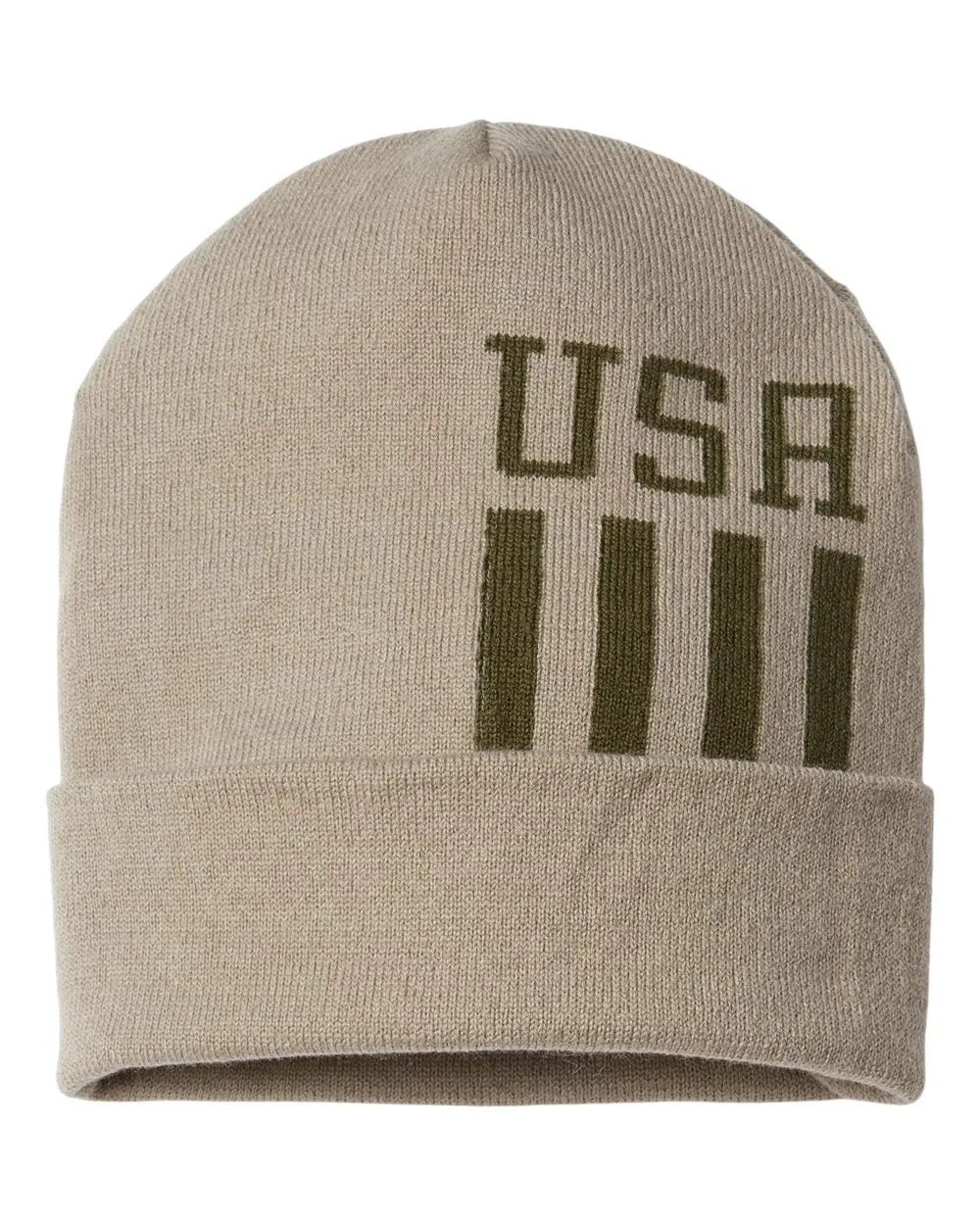 Cap America RK12 - USA-Made Patriotic Cuffed Beanie, Knit Cap