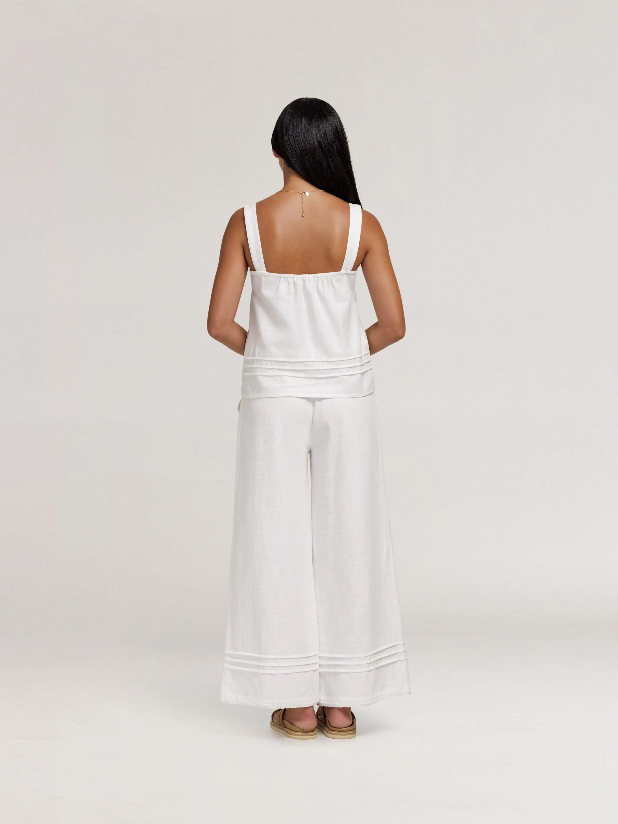 Carabella Cotton Pants Ivory