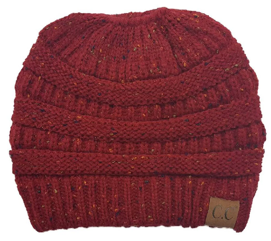 C.C Exclusives BeanieTail - Confetti Burgundy