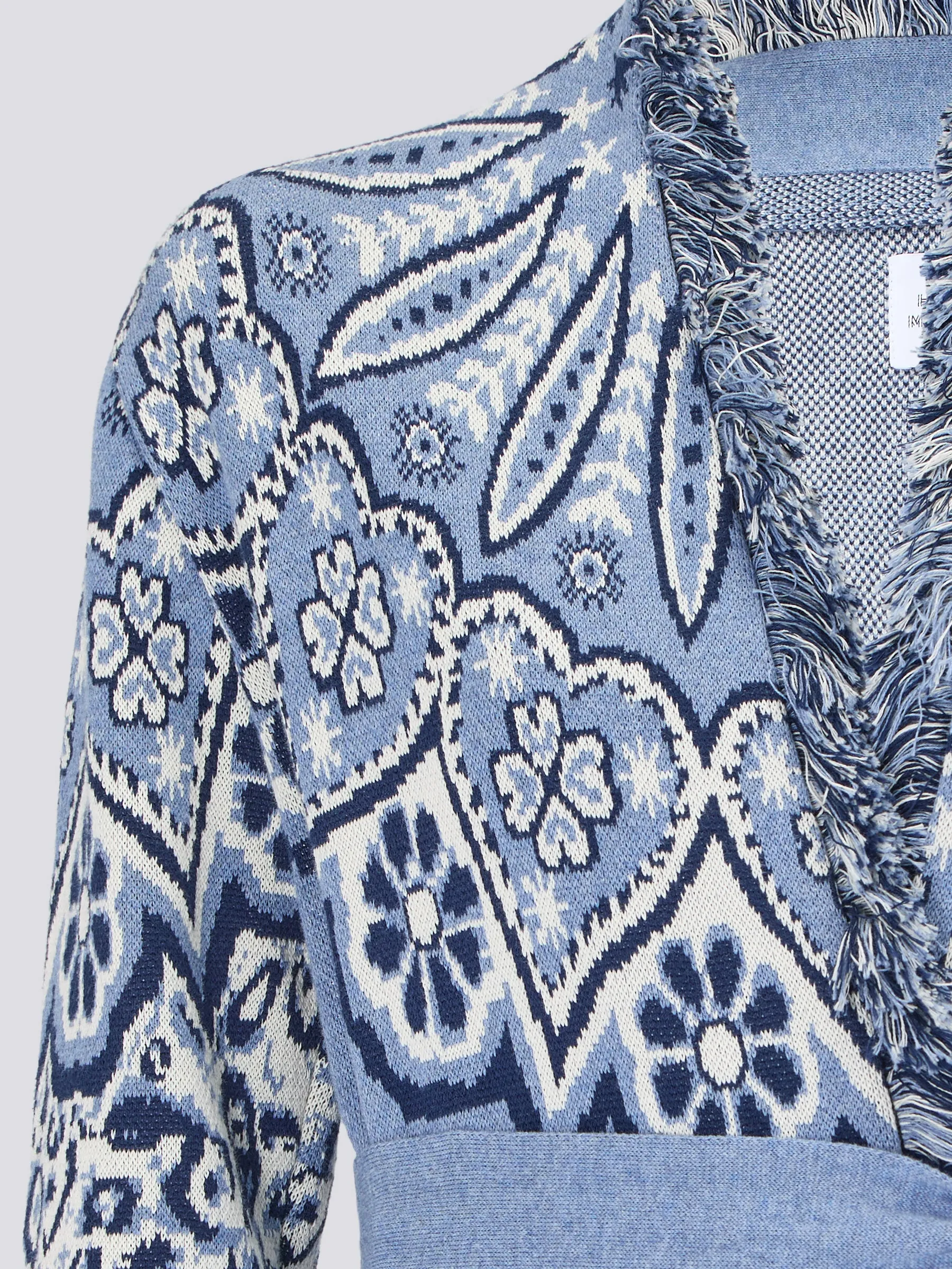 Dalton Cotton Jacquard Duster Blue