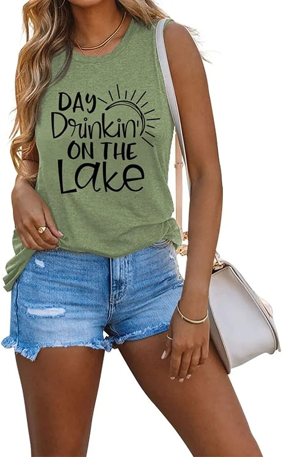 Day Drinkin On The Lake Tank Shirt for Women Day Drinking Shirt