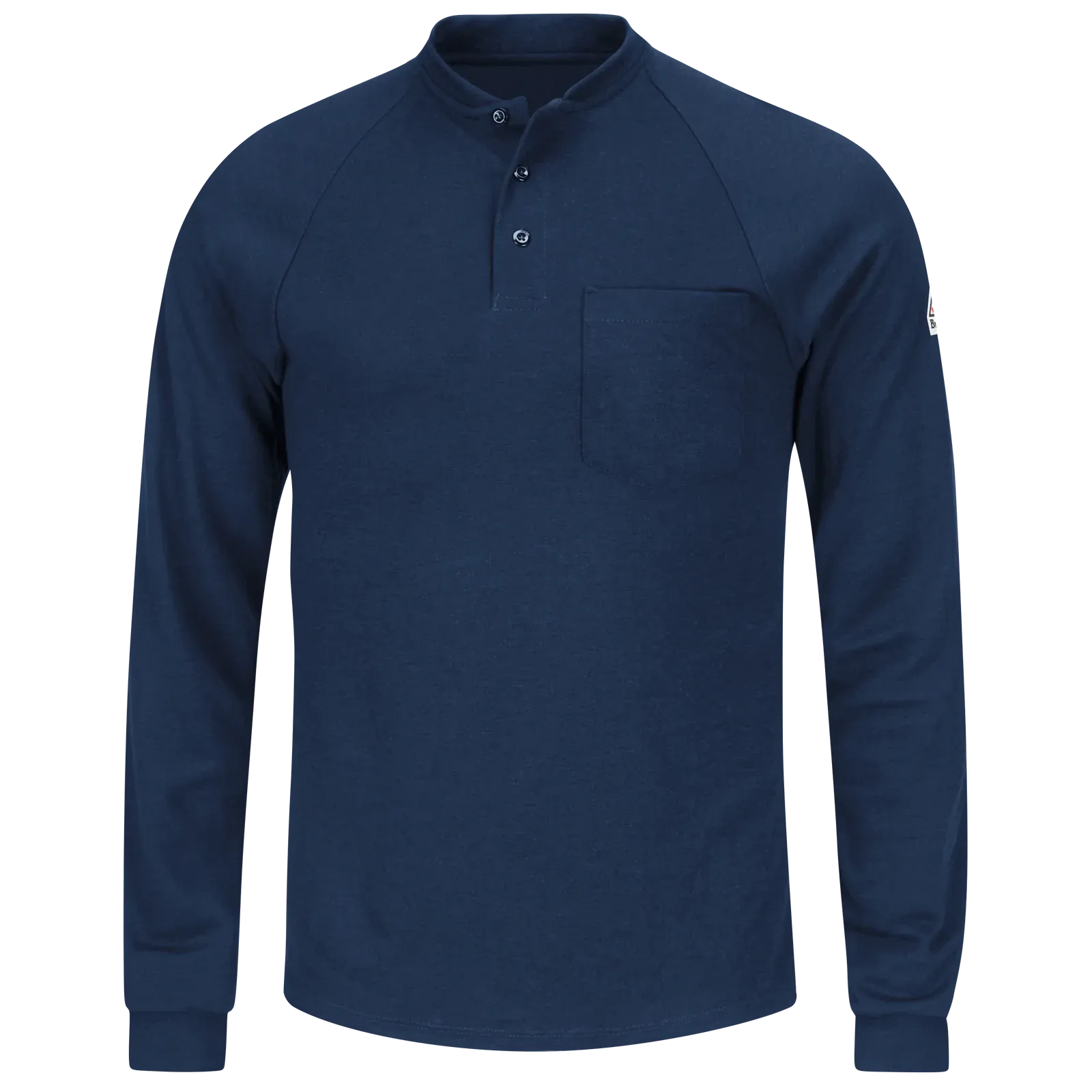 K-Bulwark, Men's Lightweight FR Henley, SML2, FR 6.5oz, Cat2, Navy