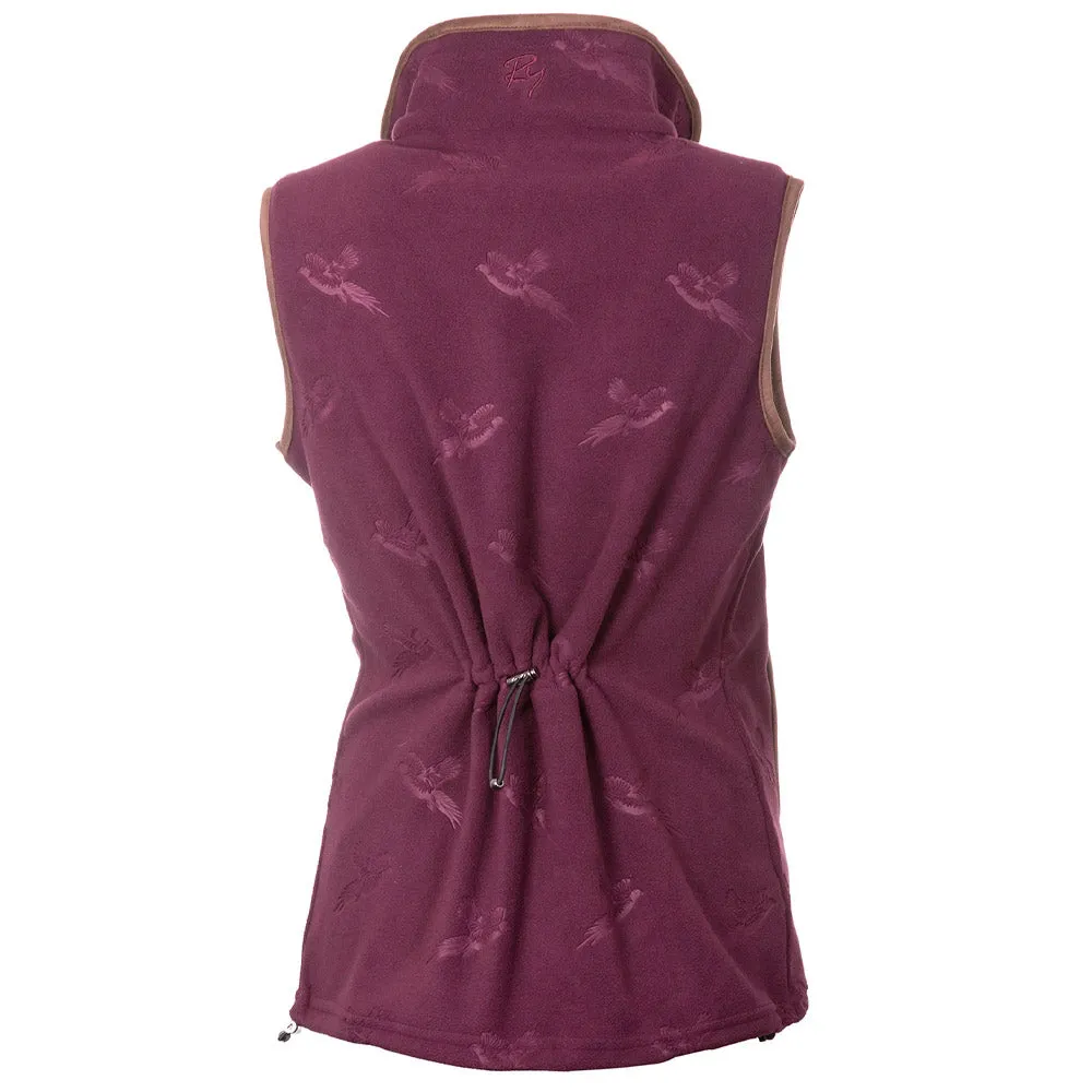 Ladies Pheasant Fleece Gilet - Haxby