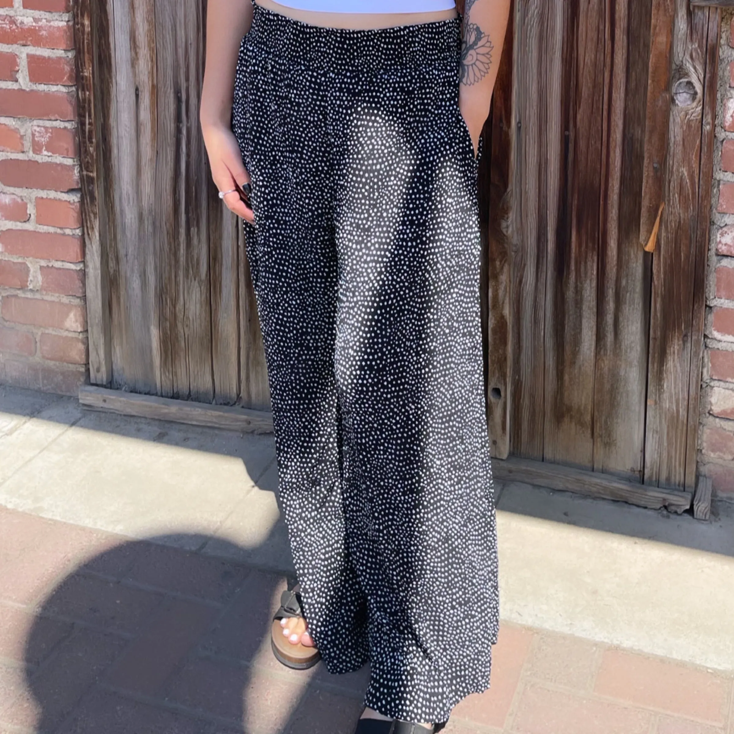 Madison Wide Leg Pants Black