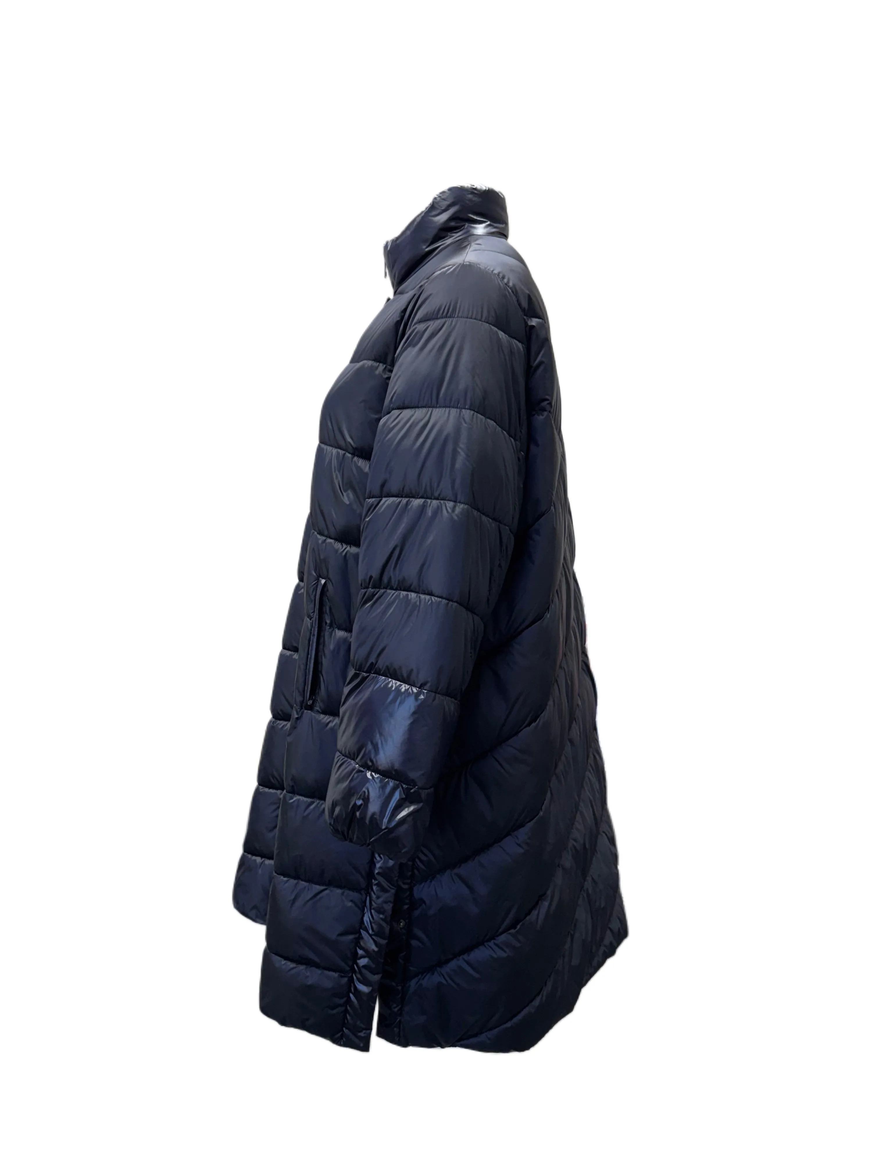 Marina Rinaldi Women's Navy Petalo Quilted Jacket NWT