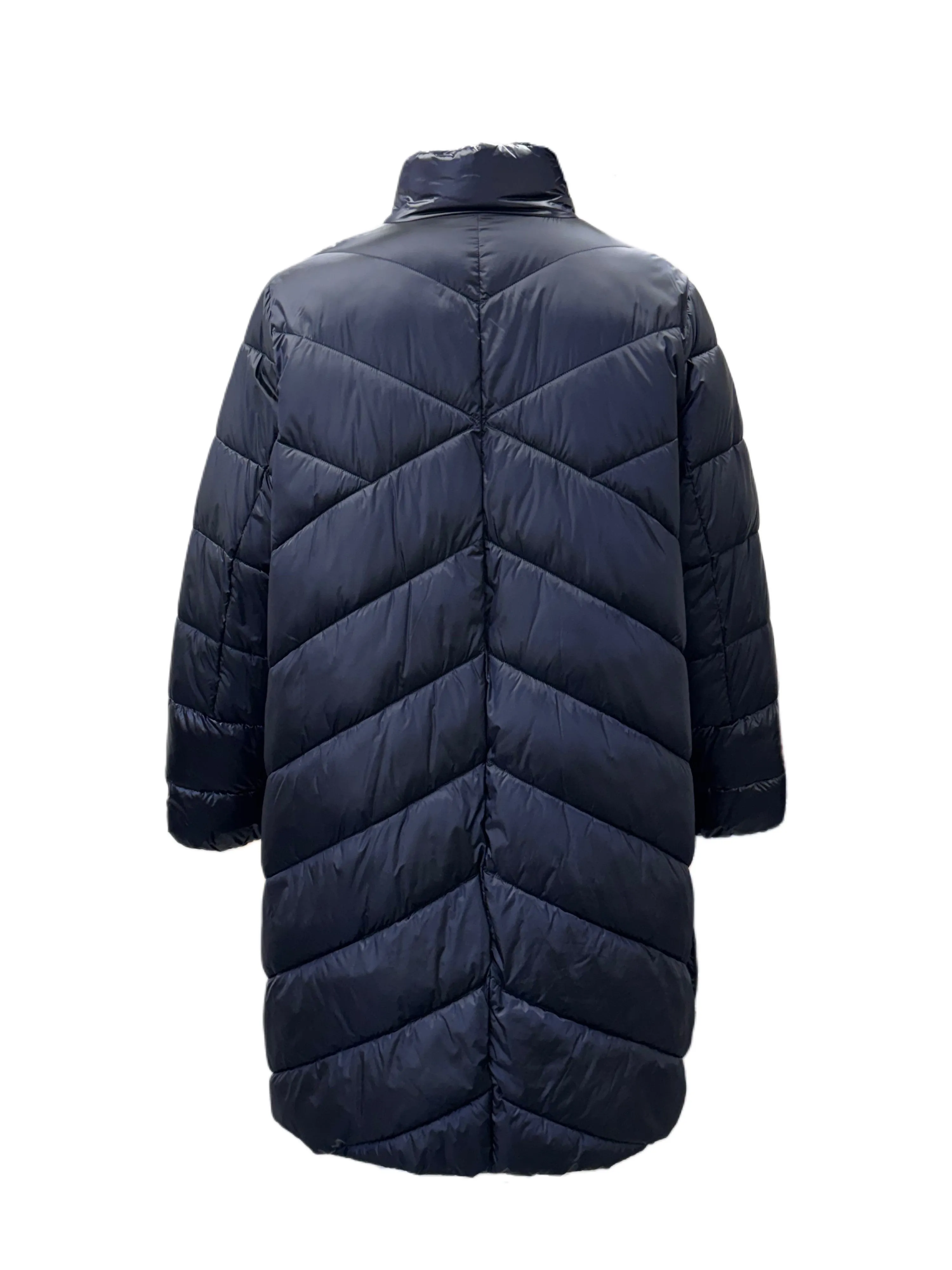 Marina Rinaldi Women's Navy Petalo Quilted Jacket NWT