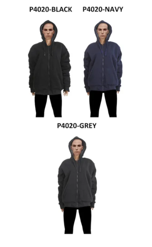 Men Solid Color Thermal Zipper Jackets Wholesale