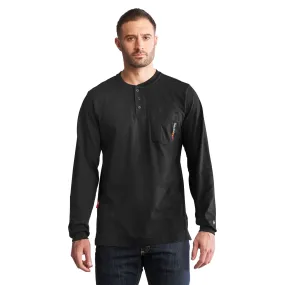 Men's Cotton Core Flame-Resistant Long-Sleeve Henley