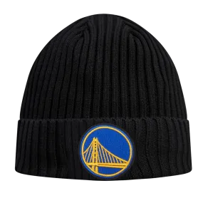 NBA GOLDEN STATE WARRIORS KNIT BOX SET BEANIE (BLACK)