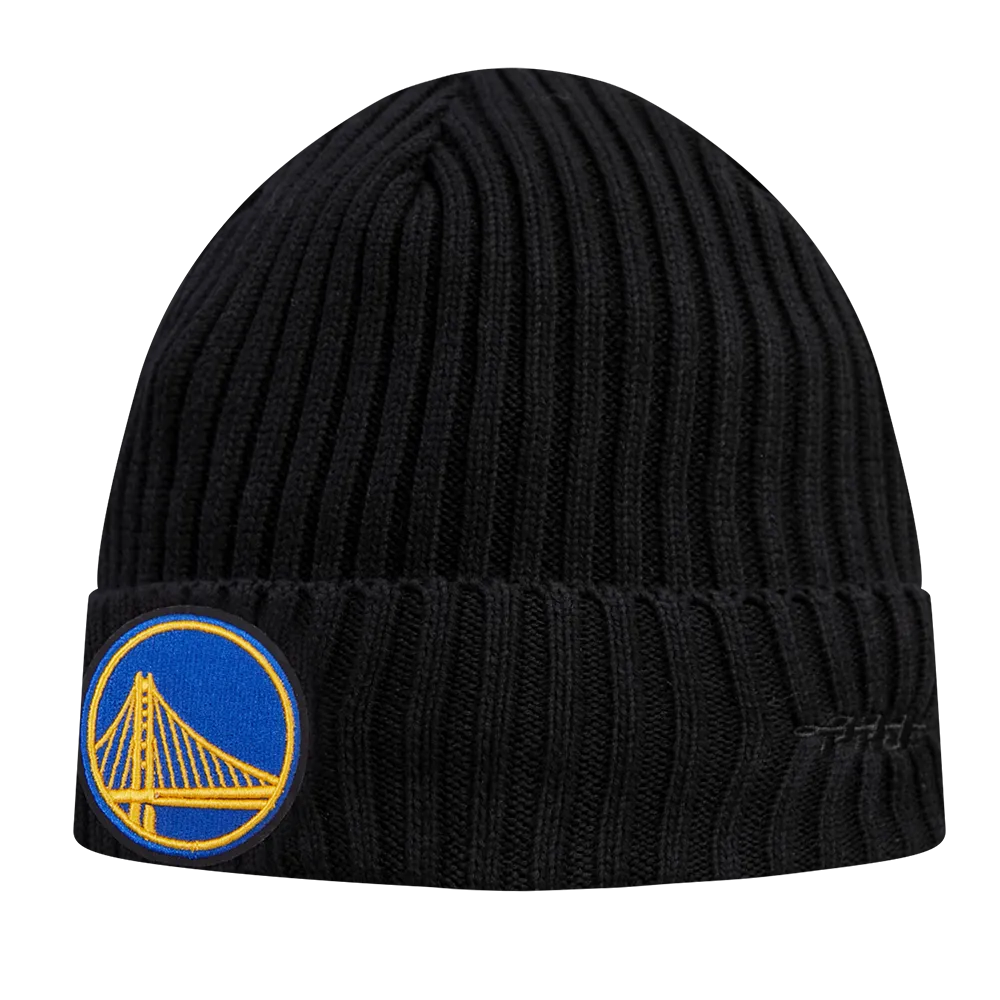 NBA GOLDEN STATE WARRIORS KNIT BOX SET BEANIE (BLACK)