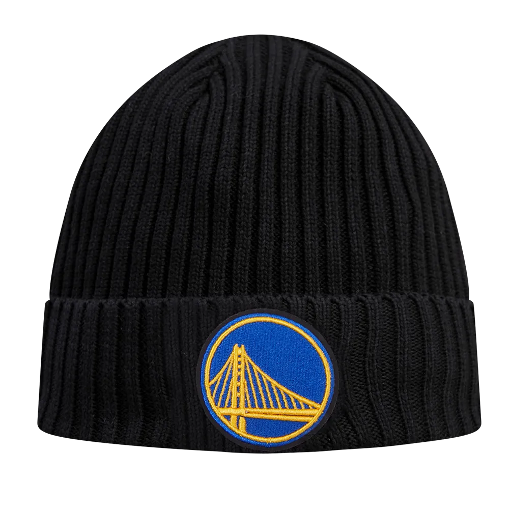 NBA GOLDEN STATE WARRIORS KNIT BOX SET BEANIE (BLACK)