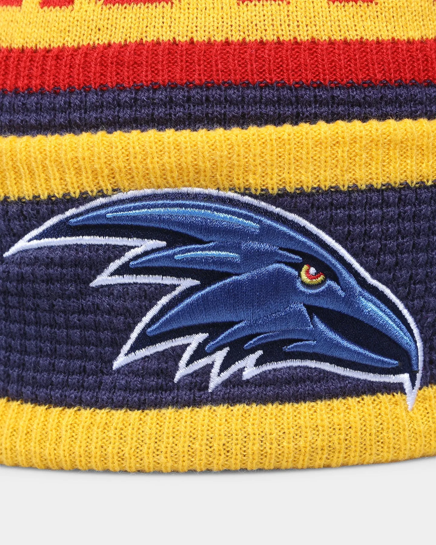 New Era Adelaide Crows 'AFL 2022' Pom Waffle Knit Beanie Blue