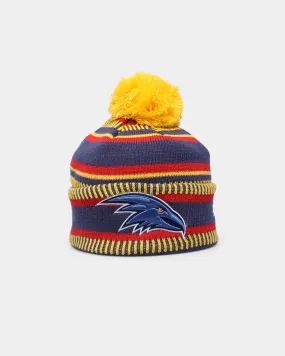 New Era Adelaide Crows AFL Opening Bounce 2022 Pom Wordmark Beanie Blue