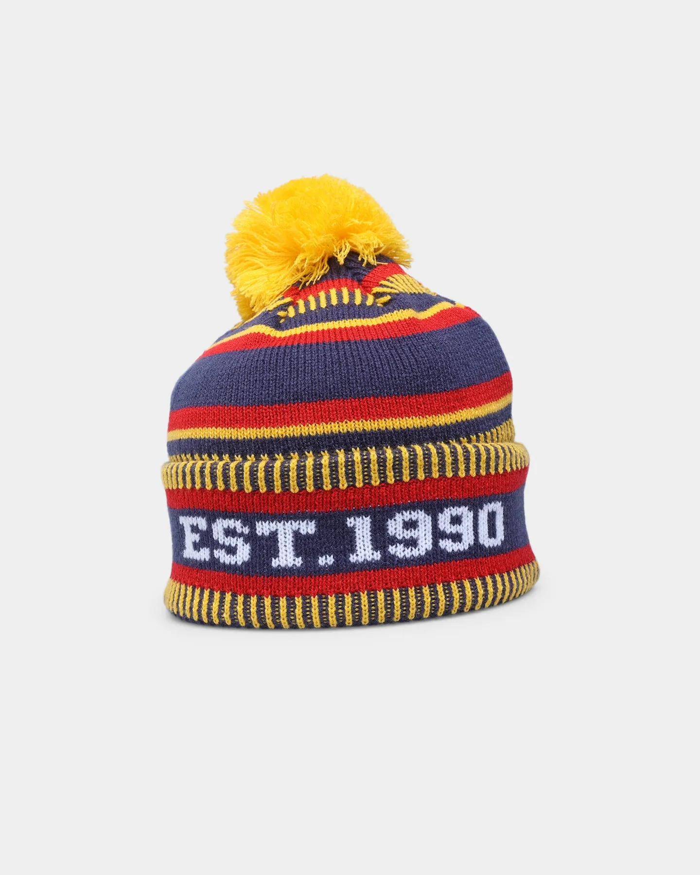 New Era Adelaide Crows AFL Opening Bounce 2022 Pom Wordmark Beanie Blue