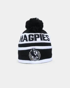 New Era Collingwood Magpies 'AFL 2022' Pom Waffle Knit Beanie Black