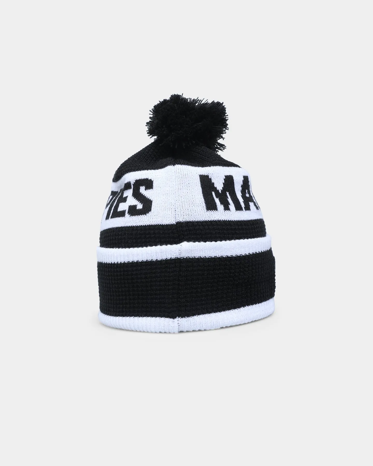 New Era Collingwood Magpies 'AFL 2022' Pom Waffle Knit Beanie Black