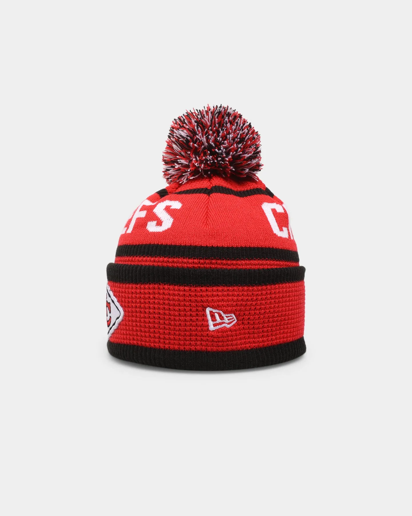 New Era Kansas City Chiefs 'NFL '22 Waffle' Pom Knit Beanie OTC