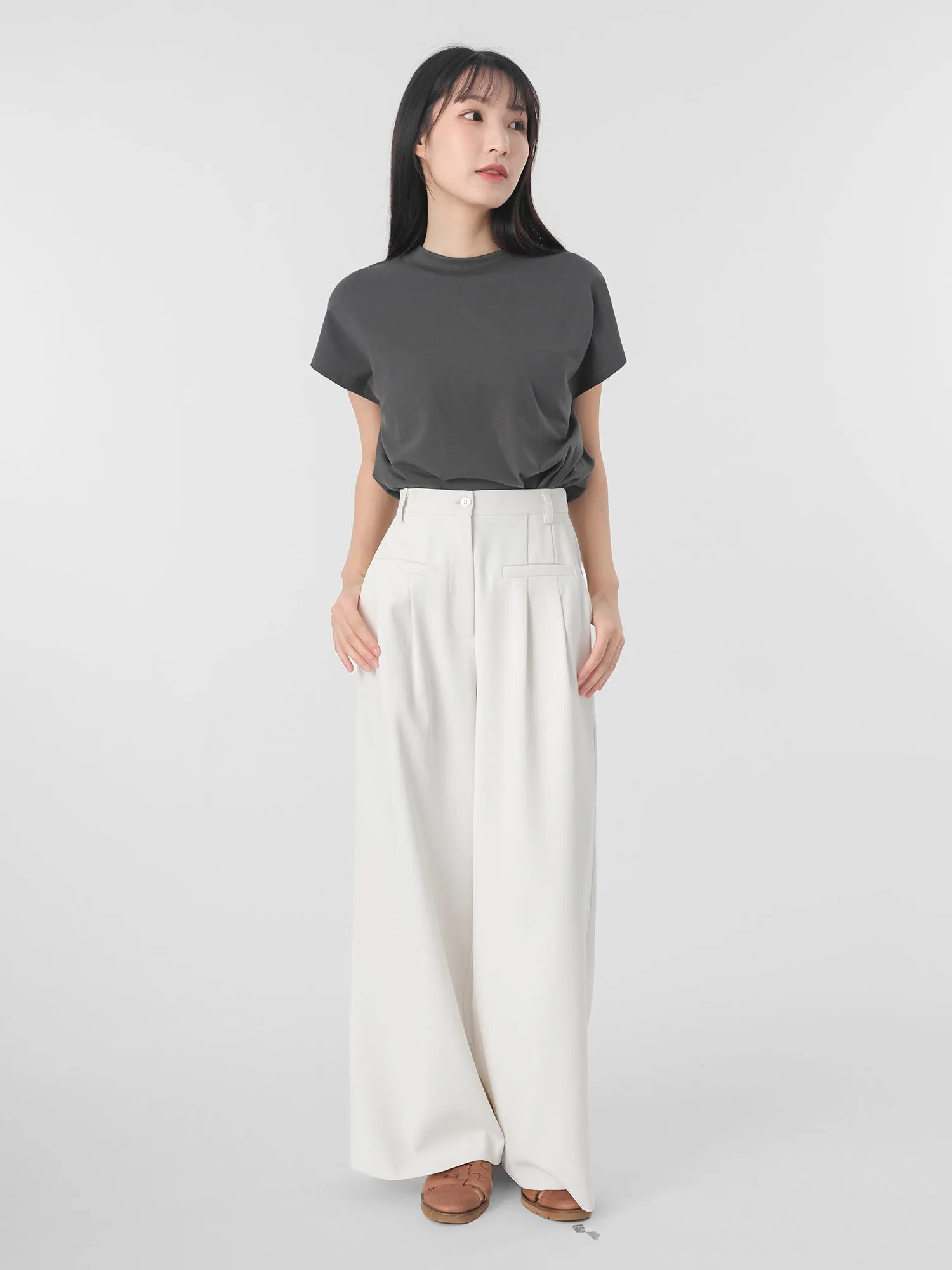 Odette Pleated Wide Leg Pants