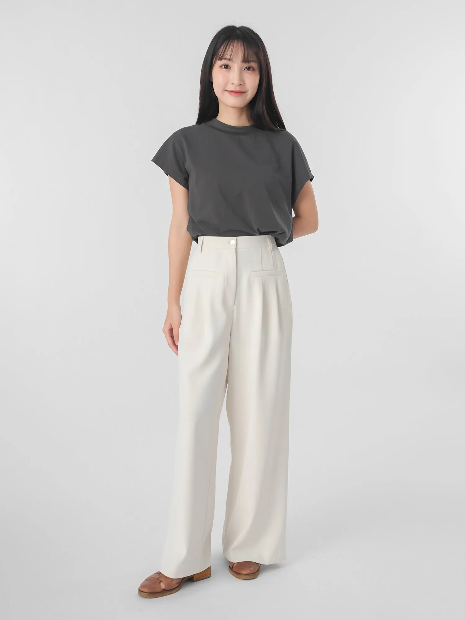 Odette Pleated Wide Leg Pants