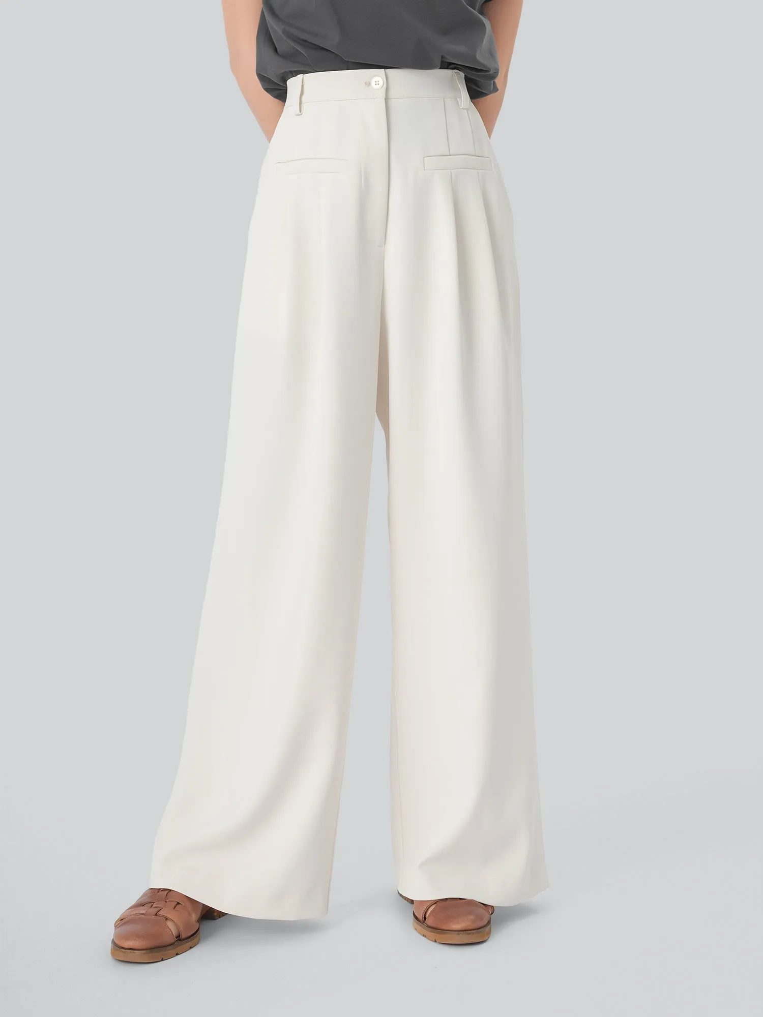 Odette Pleated Wide Leg Pants