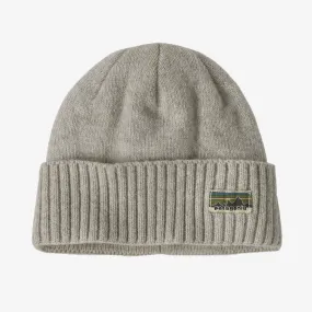 Patagonia Brodeo Beanie - OG Legacy Label: Crisp Grey