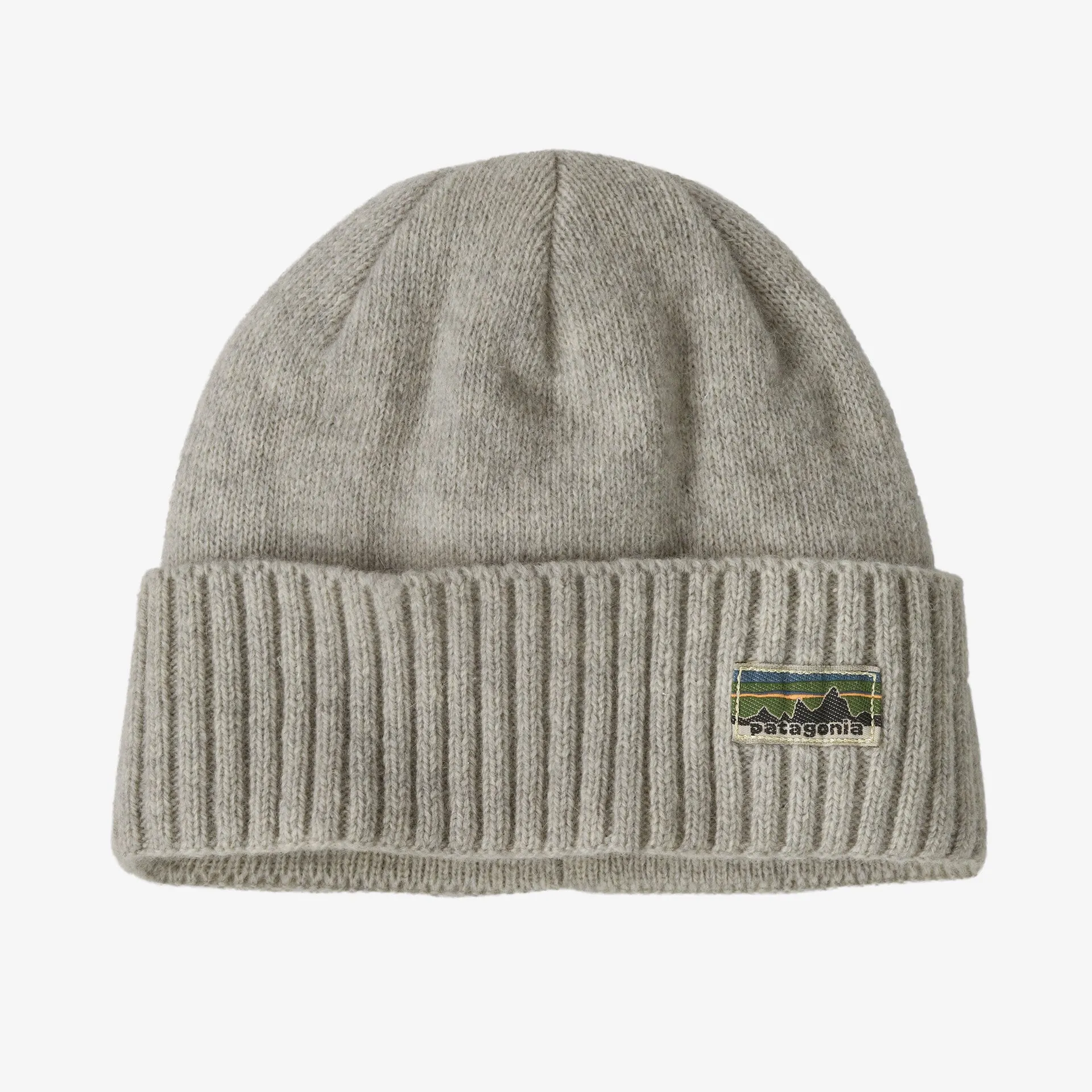 Patagonia Brodeo Beanie - OG Legacy Label: Crisp Grey