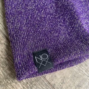 Plum Foil Sparkle | Sweater Knit Beanie