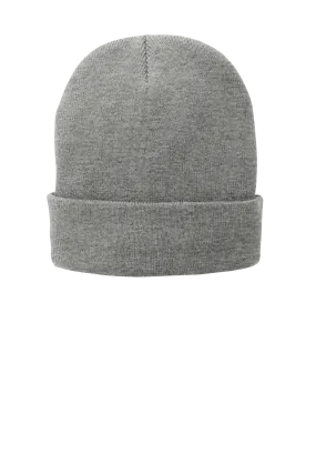 Port & Company® Fleece-Lined Knit Cap - Athletic Oxford