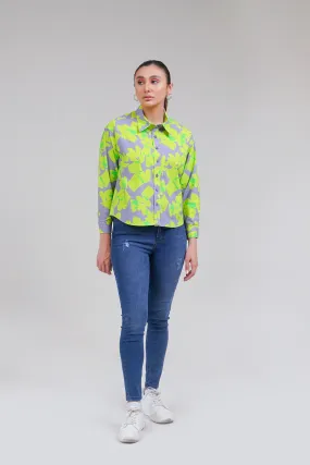 Printed Button-up Shirt