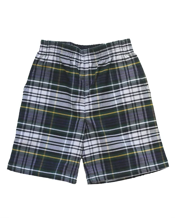 Pull-On Shorts Plaid 35