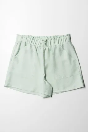 Pull On Woven Short Misty Jade