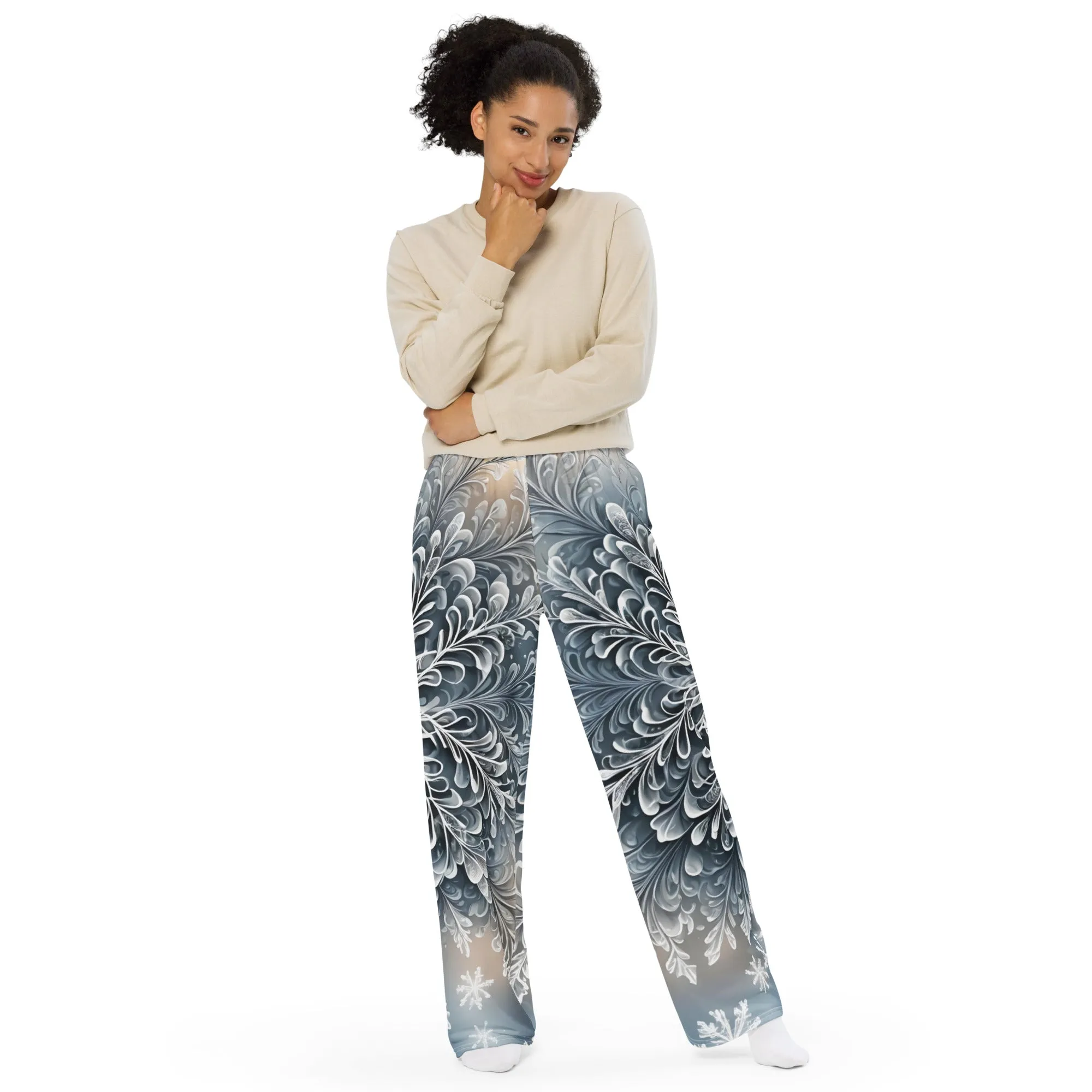 "Frosted Elegance" Collection - Unisex Wide Leg Pants