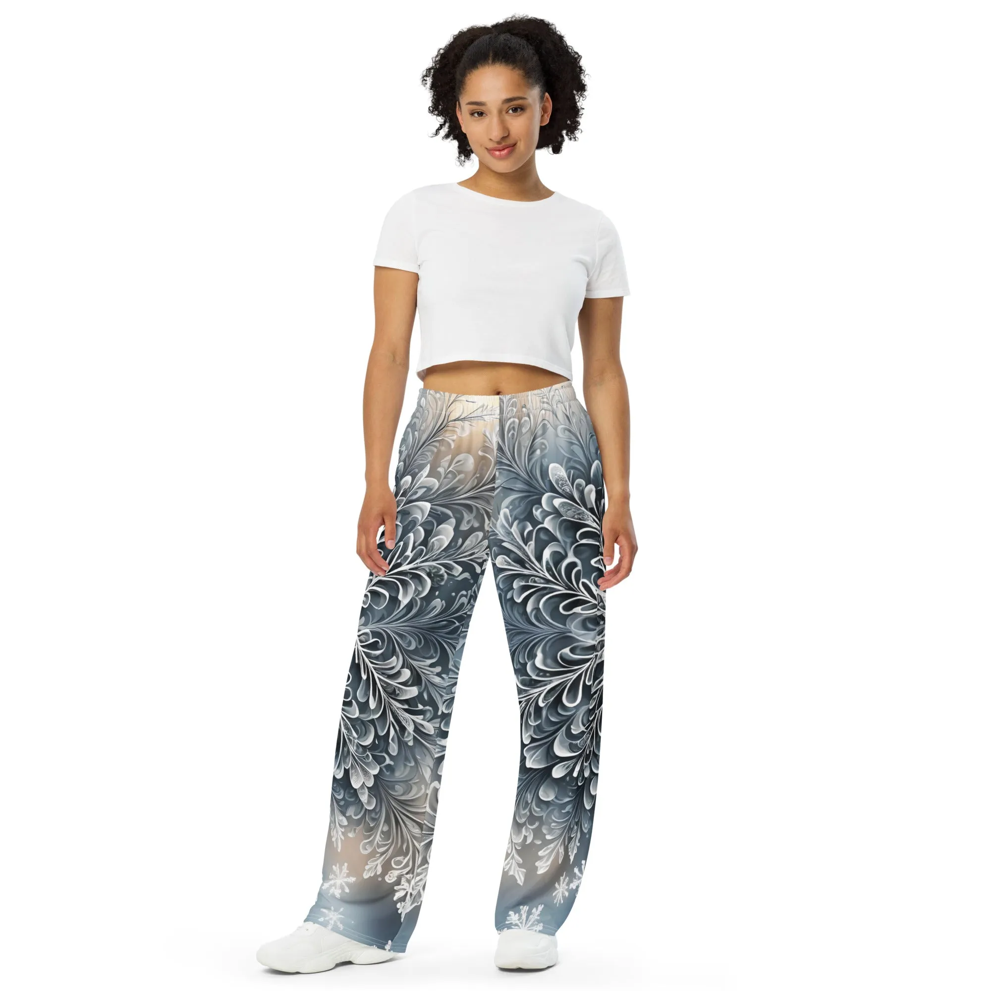 "Frosted Elegance" Collection - Unisex Wide Leg Pants