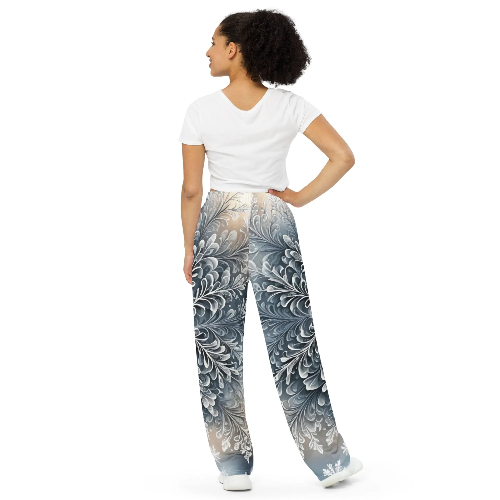 "Frosted Elegance" Collection - Unisex Wide Leg Pants