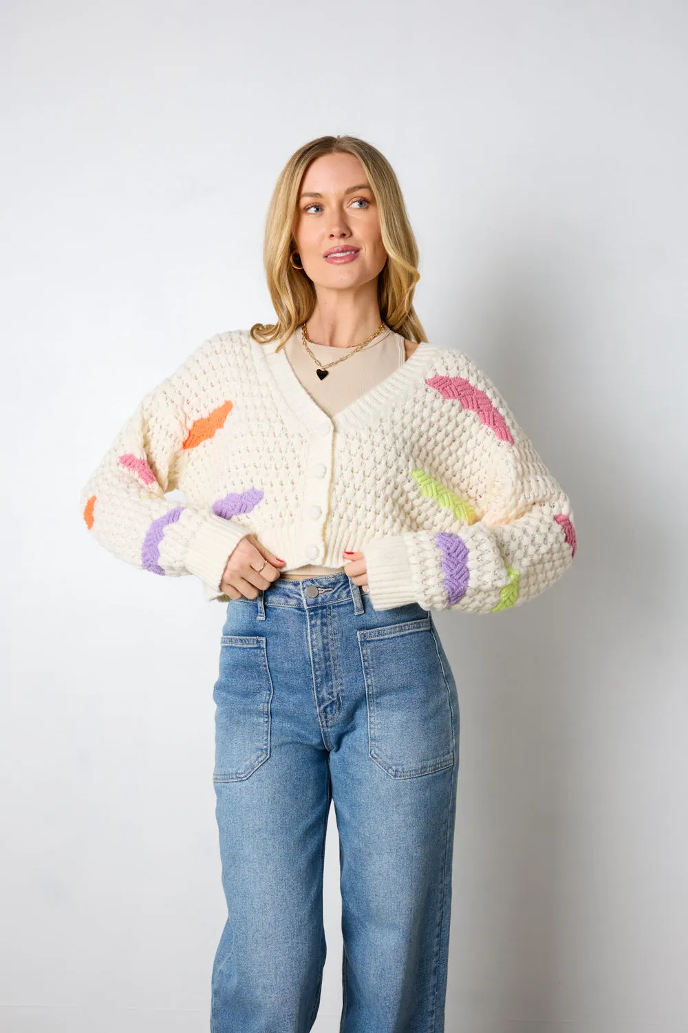 Rainbow Sprinkle Cardigan