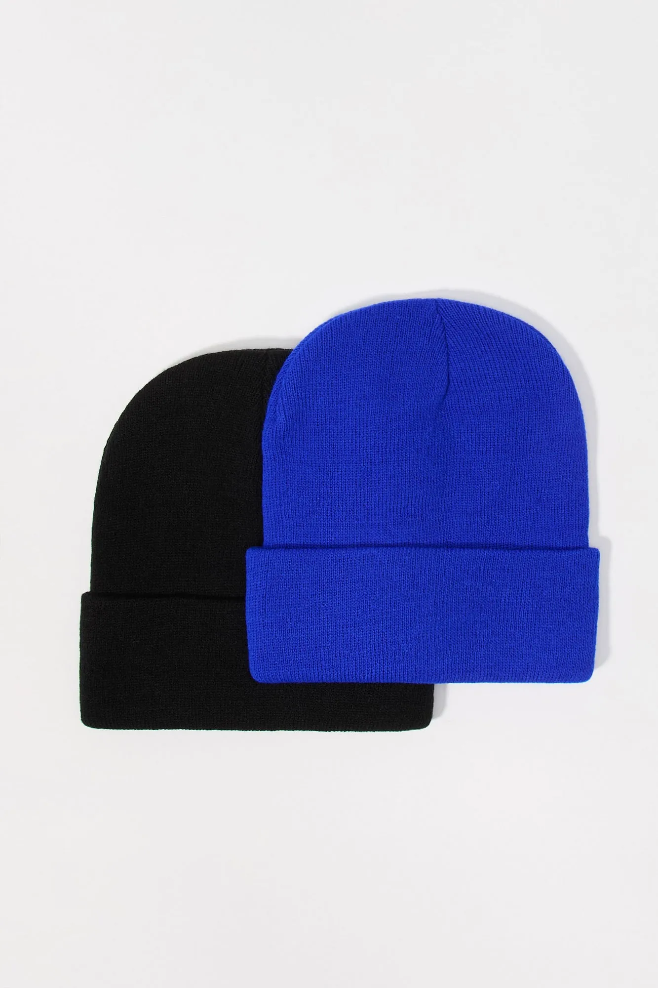 Ribbed Knit Beanie (2 Pack)