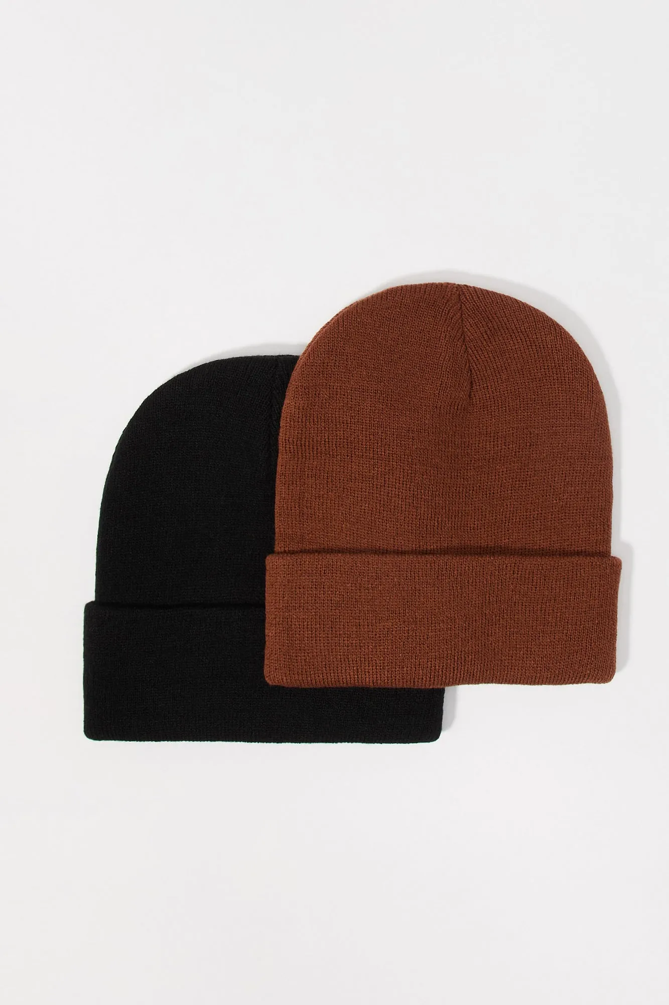 Ribbed Knit Beanie (2 Pack)