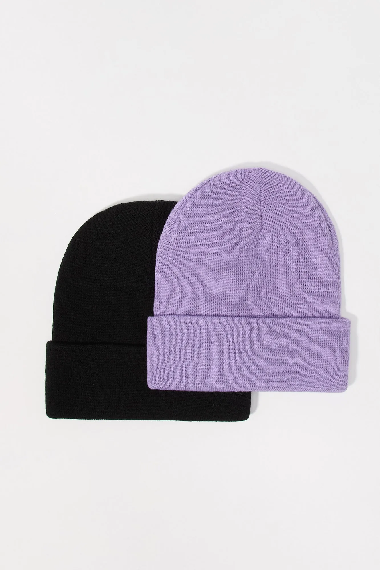 Ribbed Knit Beanie (2 Pack)