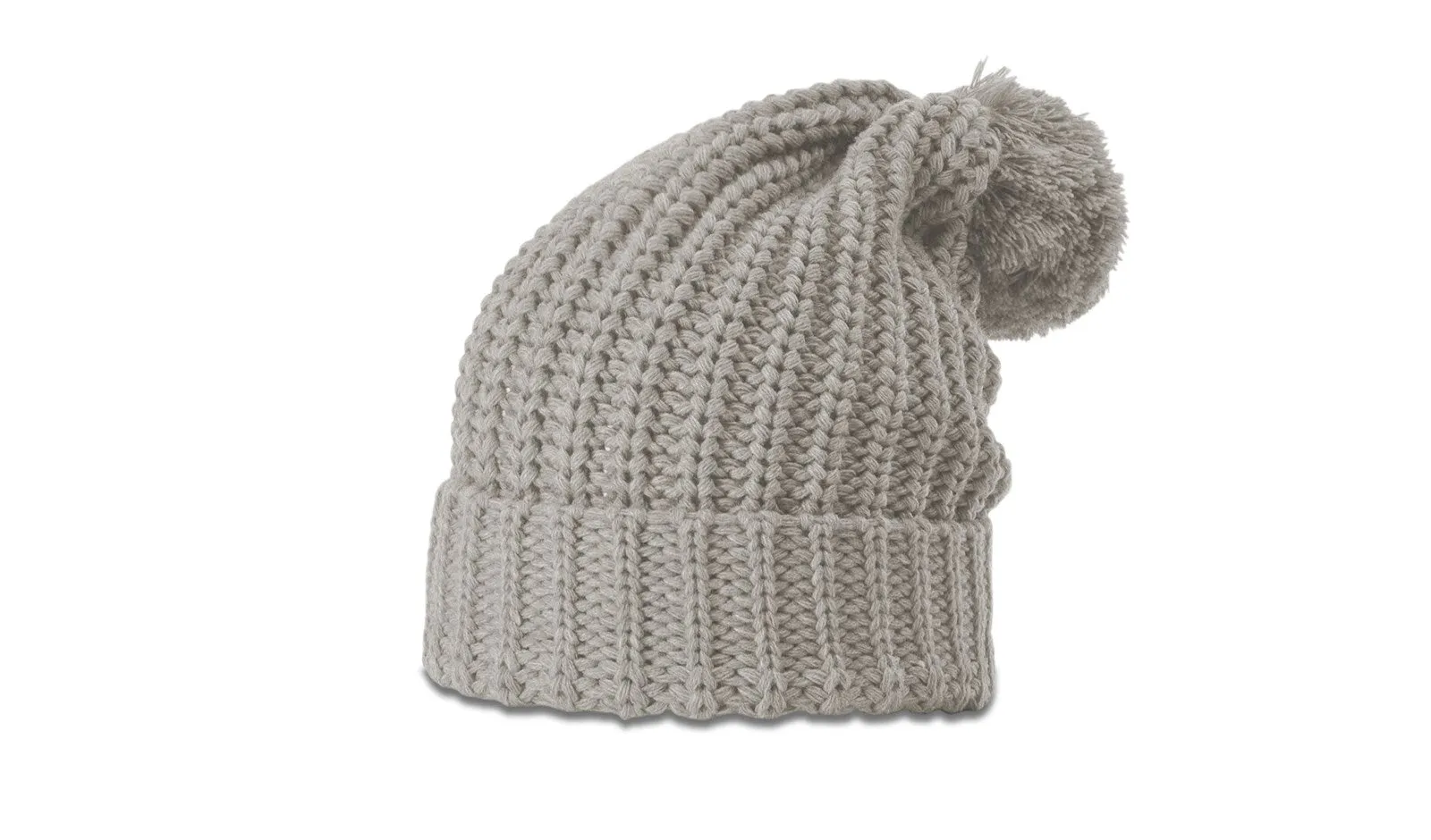 Richardson 143 Chunk Cable Beanie w/Cuff & Pom | Cozy Cable Knit Beanie - Min. 12 Beanies Per Order, Mix & Match