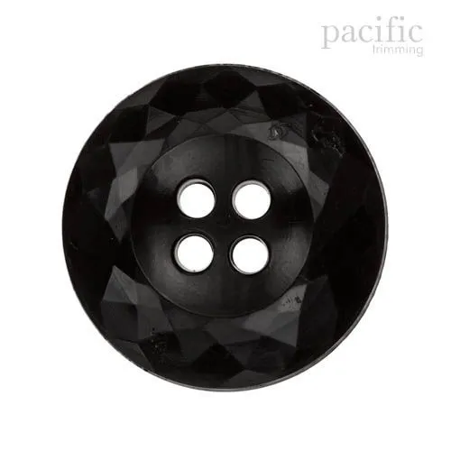 Round Concave 4 Hole Nylon Decorative Button