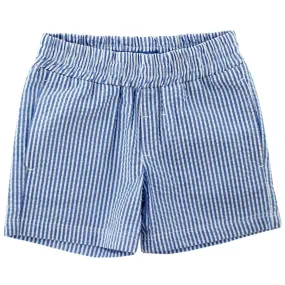 Sailor Blue Seersucker Pull on Shorts