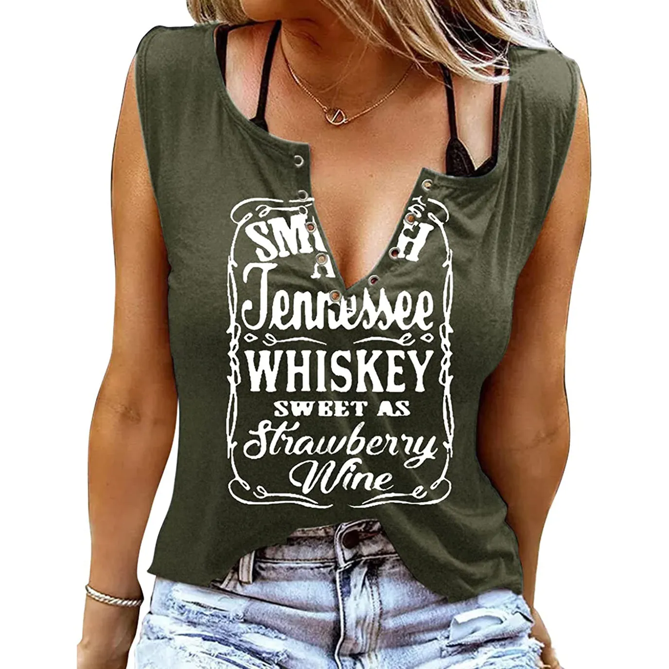 Smooth As Tennessee Whiskey Sweet As Strawberry Wine Shirt