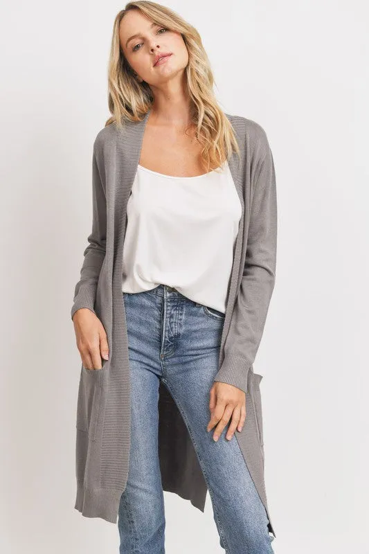 Solid Knit Duster Cardigan - Final Sale