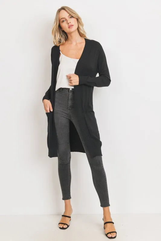 Solid Knit Duster Cardigan - Final Sale