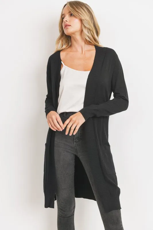 Solid Knit Duster Cardigan - Final Sale