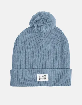 Storm Blue Bobble Beanie