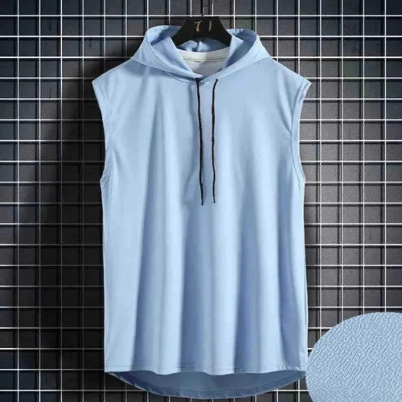 Summer Men Clothing Tank Tops Sweatshirt Sleeveless Tops