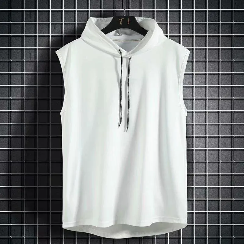 Summer Men Clothing Tank Tops Sweatshirt Sleeveless Tops